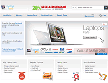 Tablet Screenshot of laptopparts.com.au